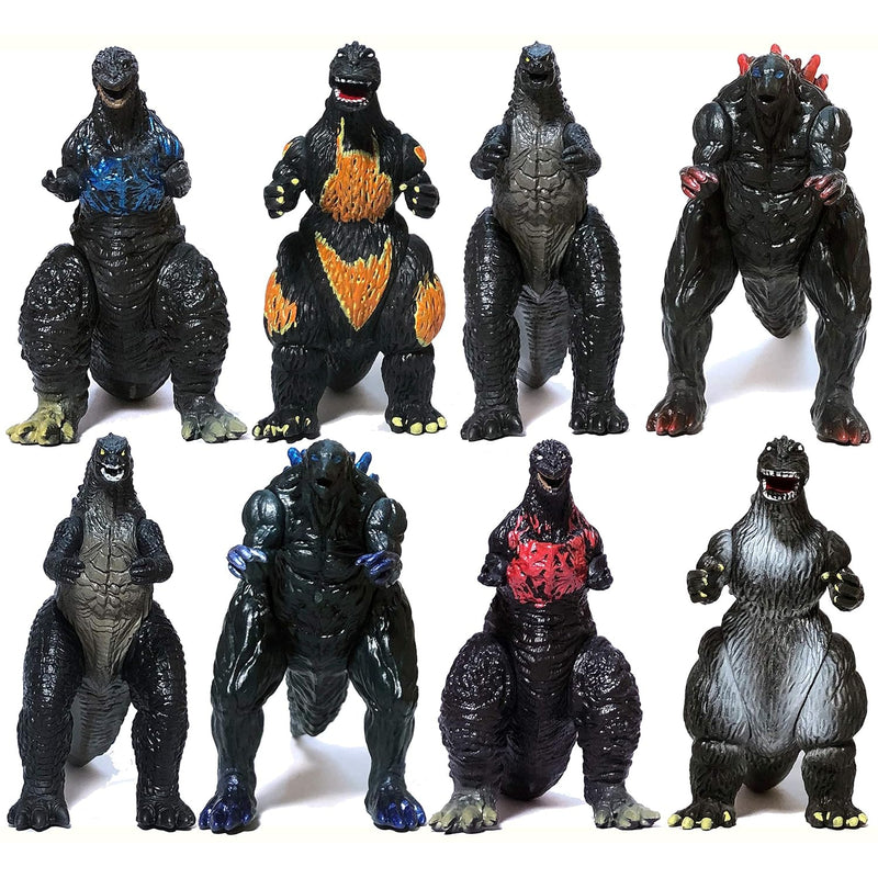 Set Of 8 Godzilla Toys Movable Joint Birthday Kids 2019 Action Figures King