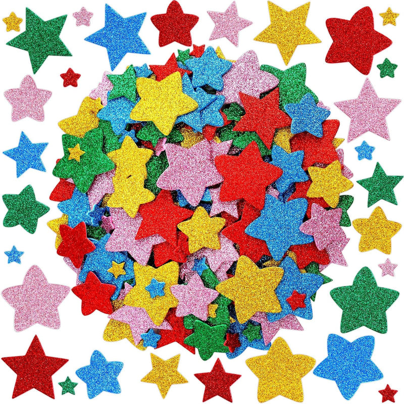 Colorful Glitter Star Stickers, 300Pcs, Star Shape Sticker, Treasure Cove