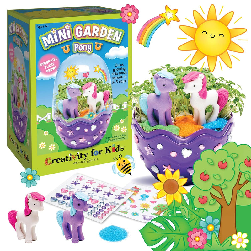 Mini Garden: Pony Terrarium Kit Horse Gifts For Girls, Crafts For Kids And
