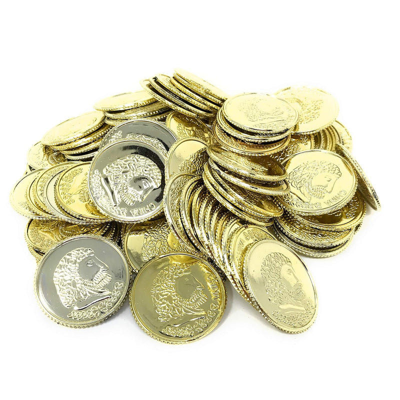 Bulk 500 Play Plastic Gold Coin Jumbo Pack Not Real Coins St Patrick'S Day Lep