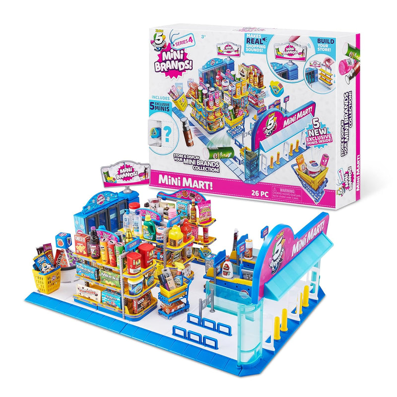 Mini Brands Mini Mart Playset By Zuru (Series 4) Exclusive And Mystery Coll
