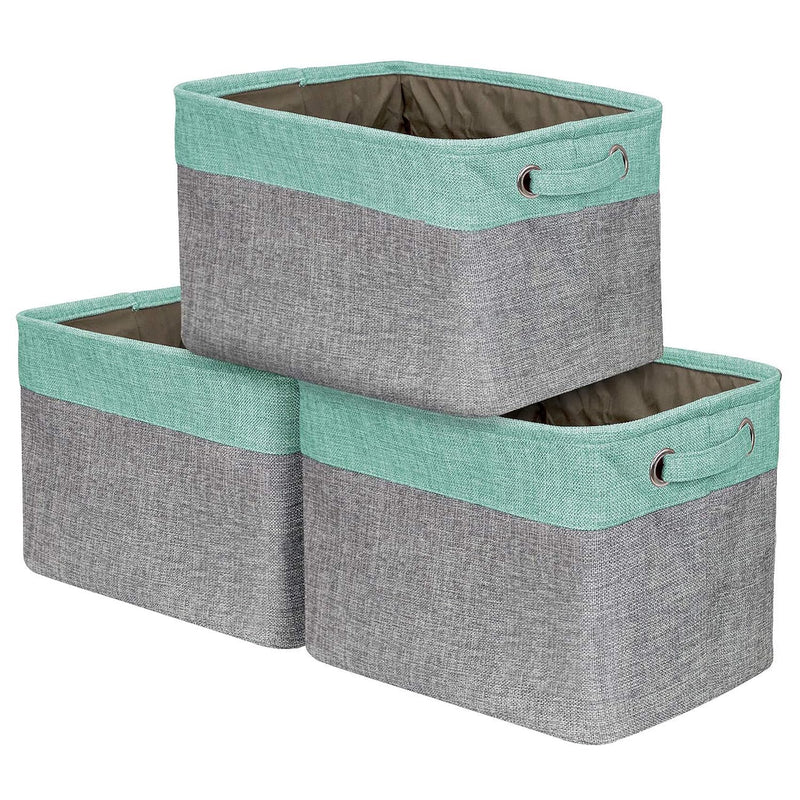 Premium Fabric Storage Cubes 15 Inch - Big Sturdy Collapsible Storage Bins With