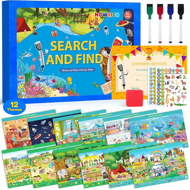 Preschool Learning Activities, Search And Find Books For Kids Ages 3,4,5,6,