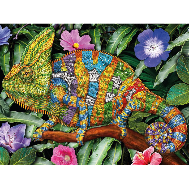 Ceaco - Sensory - Colorful Chameleon - 750 Piece Jigsaw Puzzle