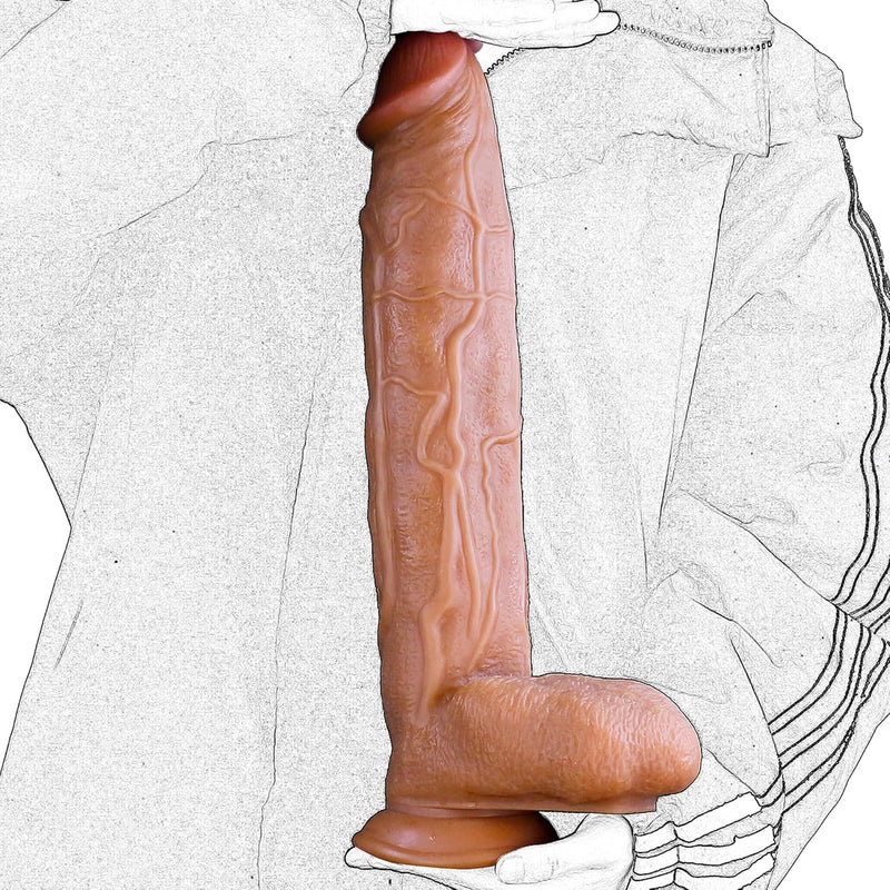 17.3Inch Realistic Thick Dildo With Suction Cup,Monster Dildos 3.1Inch