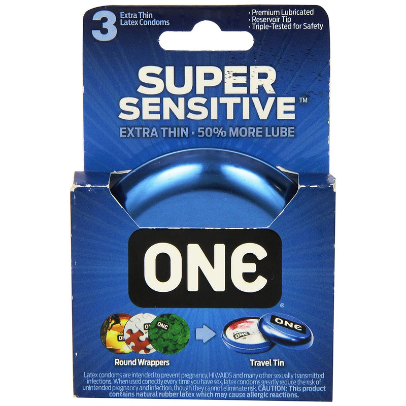 Ultra Sensitive Condoms, 3-Pack for Enhanced Pleasure