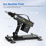 Thrusting Dildo Machine with Realistic Dildos & 7 Accessories for Couples