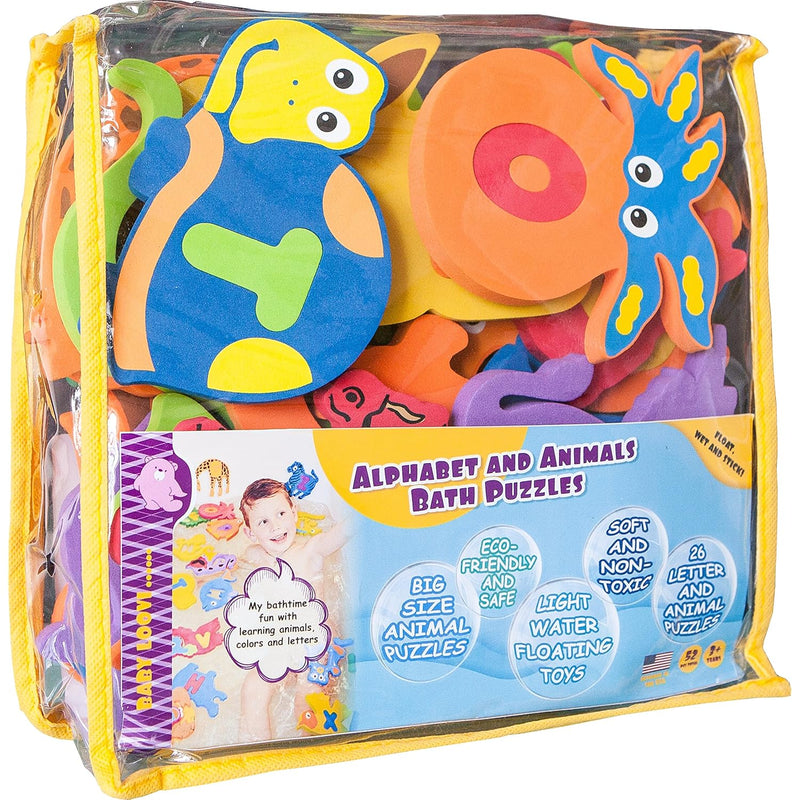 Foam Bath Toys Letters Set Of 52 Pcs Non Toxic Bathtub Abc Alphabet For Kid