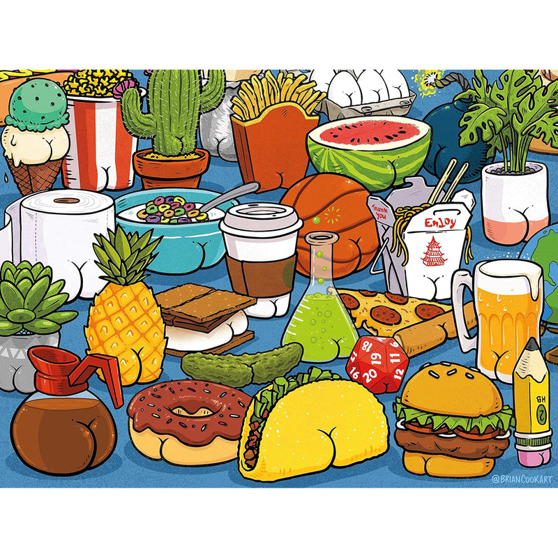 Ceaco - Brian Cook - Butts on Things - 500 Piece Jigsaw Puzzle