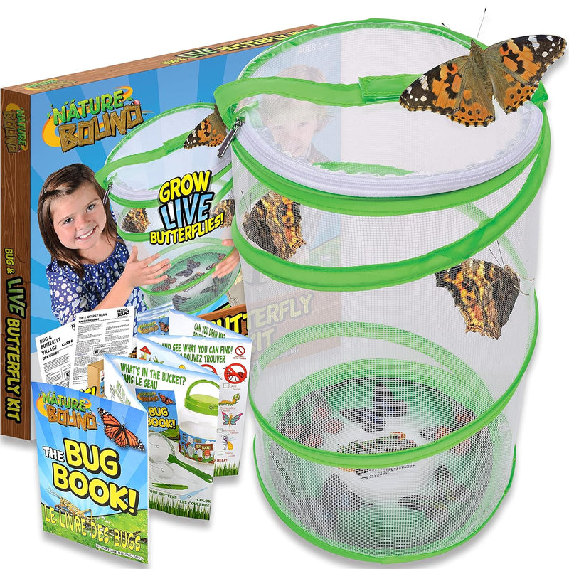Butterfly Growing Kit Live Caterpillar To Butterfly Project For Kids Includ