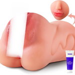 3 in 1 Male Masturbator with Realistic Textured Mouth, Vagina & Anal Channel