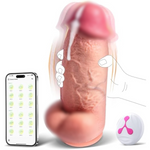 2.5'' Diameter Huge Thick Dildo Vibrator, 3-In-1 App Remote Control 8.3'' Realistic Vibrating Dildos, Silicone Suction Dildo Vagina Anal Stimulator, Adult Sex Toy Sex Toys For Women Men Couples