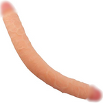 18.1 Inch Super Long Double Ended Dildo Vaginal Anal Play Flexible Realistic Double Head Dildo For Women Lesbian Couples