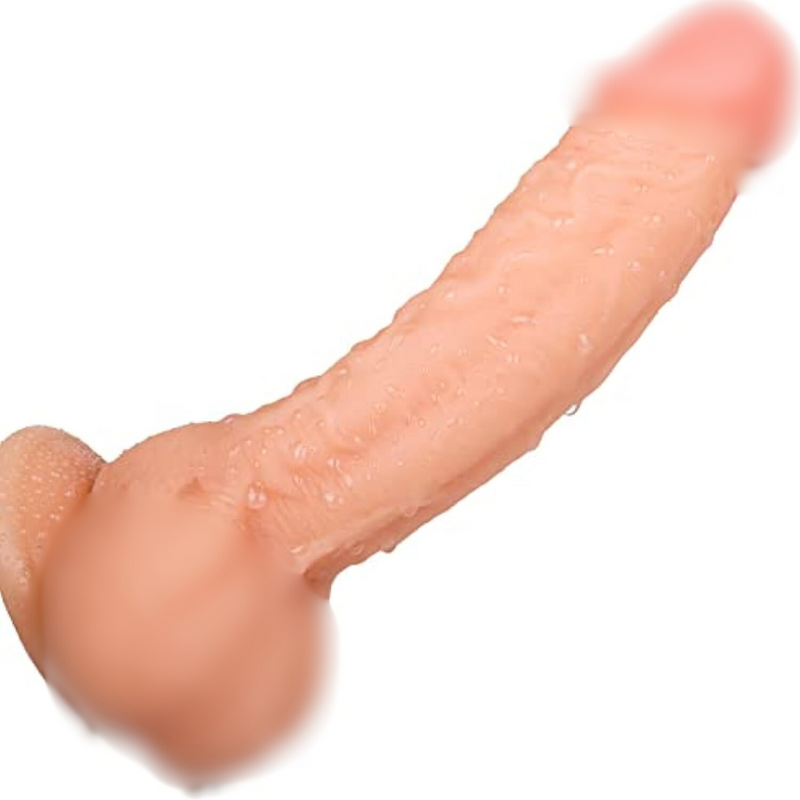 Realistic Dildos, 7.3 Inch Dildo With Suction Cup For Hands-Free Play, Flexible Cock With Curved Shaft And Balls For Vaginal G-Spot And Anal Play, Adult Sex Toy For Male & Female, Couples