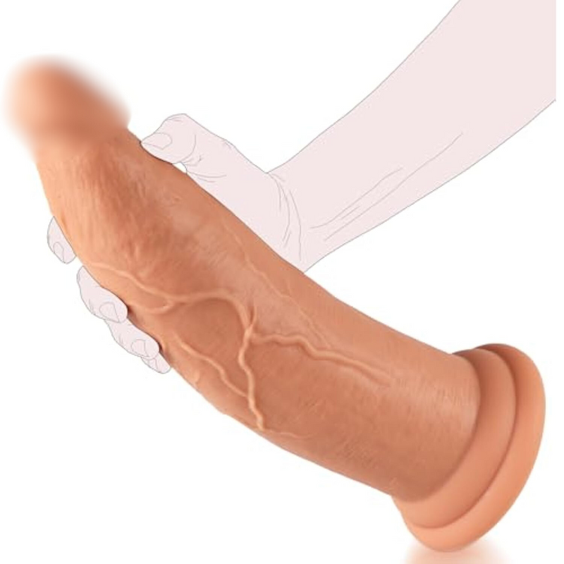2.93'' Huge Thick Dildo With Small Glan & Thick Shaft, 12'' Dual Density Silicone Big Anal Dildo Without Ball For Deeper & Faster Play, Massive Dildos Fake Penis Sex Toys For Advanced Player Anal Play