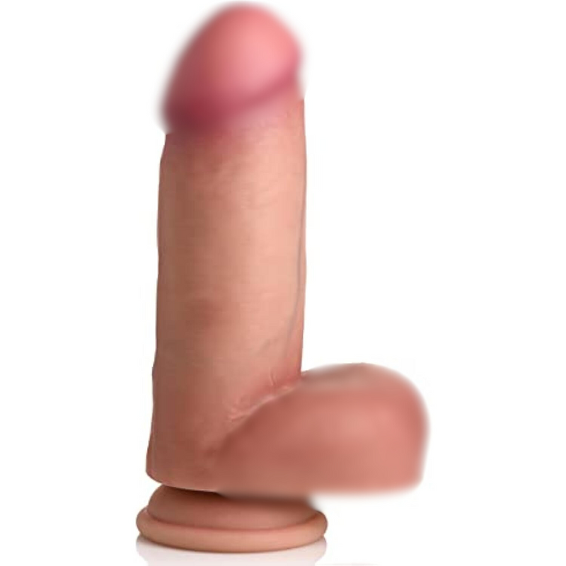 Curve Novelties 83237: Jock Dual Density 6In Silicone Dildo W/Balls