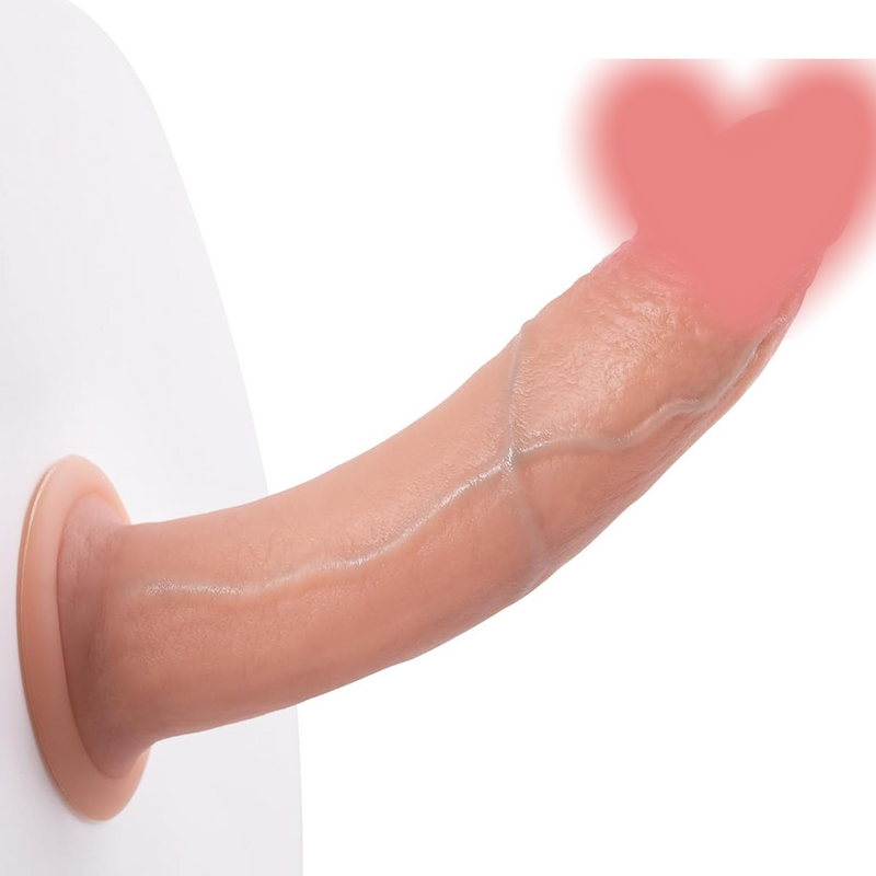 6.8 In Small Dildo For Beginner, Anal Dildo Without Balls, Soft Realistic Silicone Dildo With Strong Suction Cup, Beginner Dildo Compatible With Strap-On Harness, Sex Toy For Women Men Gays