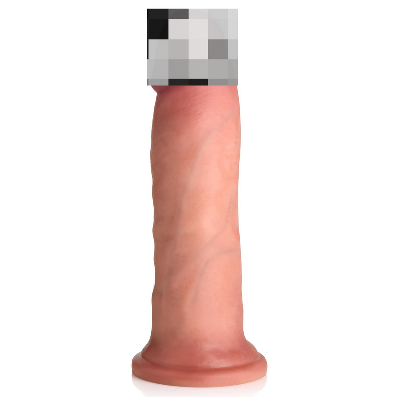 Jock 7" Dual Density Dildo For Men, Women, & Couples. Body Safe Ultra Realistic Premium Silicone Dildo. 1 Realistic Dildo 7 Inches Light.