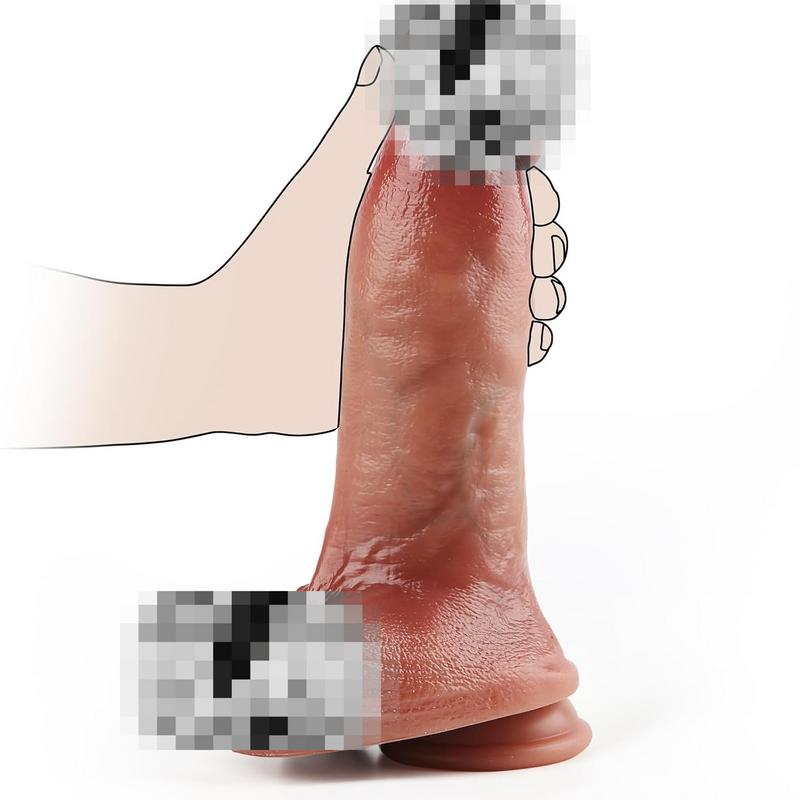 9.25 Inch Realistic Huge Silicone Dildo Sex Toy For Women, 2.36 Diameter Big Thick Lifelike Soft Anal Dildo With Strong Suction Cup For Hands-Free, Realistic Fake Penis For Vagina Anal Play