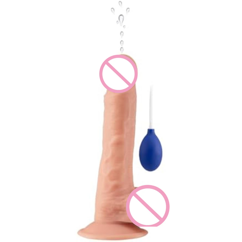 8.66In Realistic Squirting Ejaculating Dildo Penis Sex Toys Anal Dildo Huge Thick Realistic Dildo Suction Cup (General Sets)