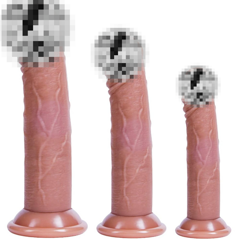 Realistic Dildos Training Set, 3 Sizes(Small Big Large) Anal Plug, G-Spot And P-Spot For Women, Ballless Design, Suction Cup Silicone Dildo And Hands-Free Life Like Play Fun For Beginners To Advanced