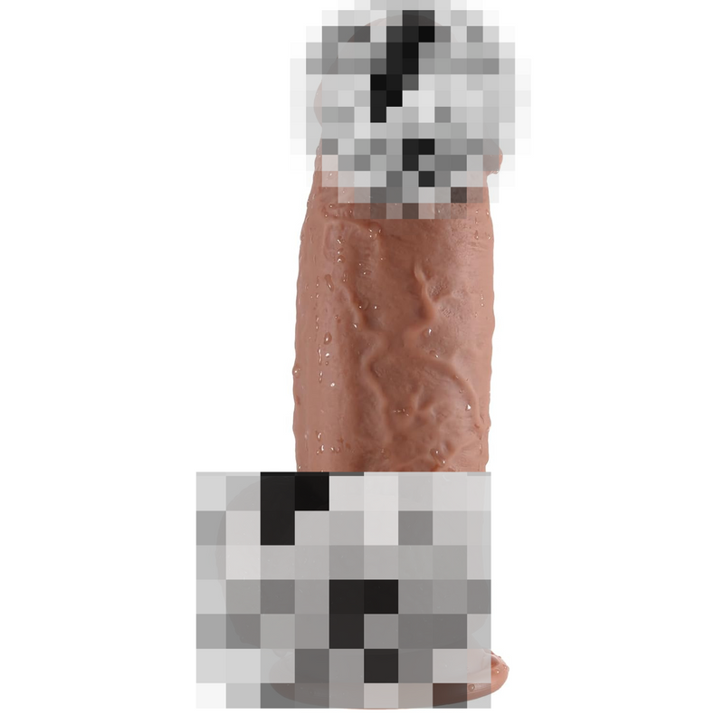 2.4In Diameter Huge Realistic Dildo, Thick Monster Silicone Dildos For Hands-Free And Anal Play, Dual Density Anal Dildo Plugs, Large Size Adult Sex Toy For Experienced User (Brown, 8.26 In)