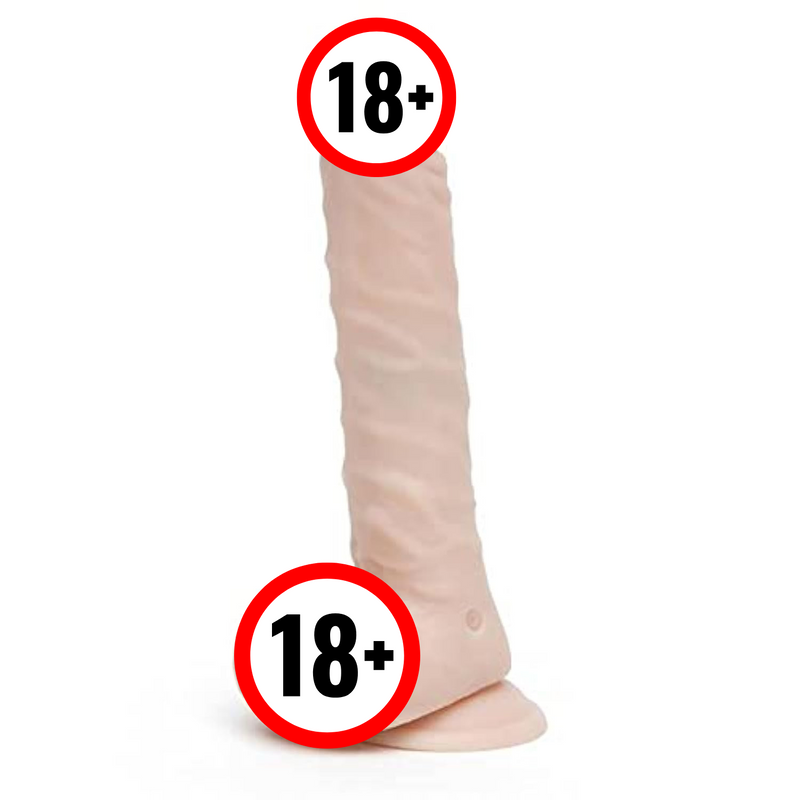 Lifelike Lover Luxe Rotating & Thrusting Vibrator - 8 Inch Vibrating Dildo For Women - Silicone Realistic Dildo With Suction Cup - Adult Sex Toy - Waterproof - Flesh Pink