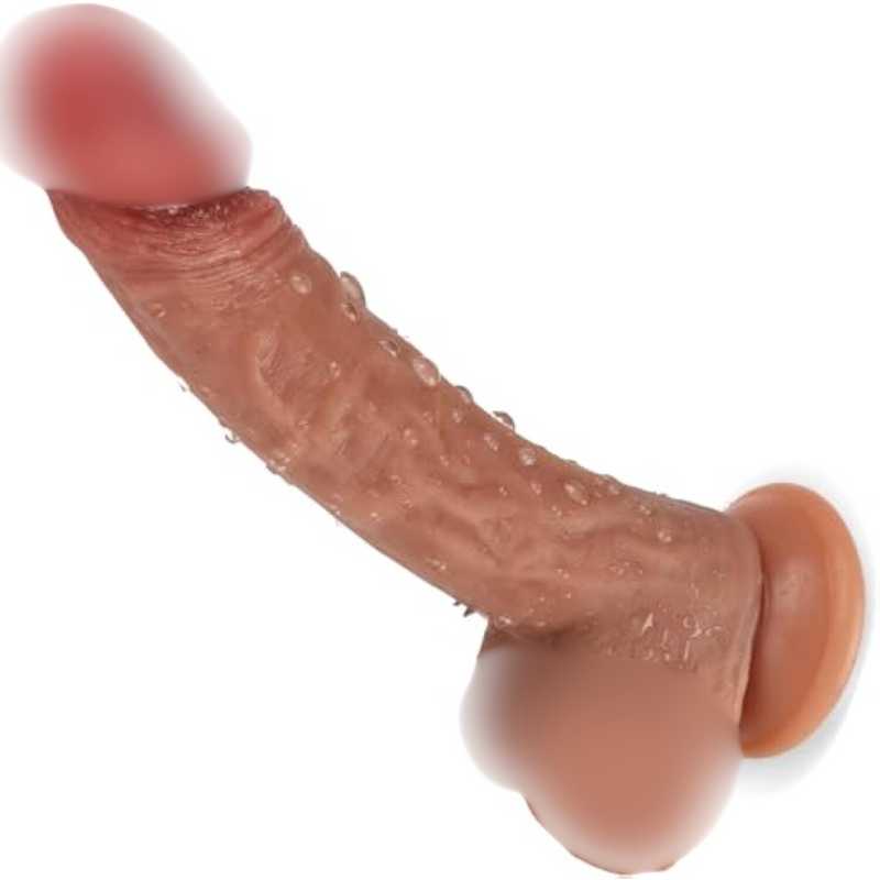 8.6 Inch Silicone Realistic Dildos, Body-Safe Material G Spot Vaginal Anal Stimulator Dildos With Strong Suction Cup For Hands-Free Play, Adult Sex Toy For Women Men Female Couples