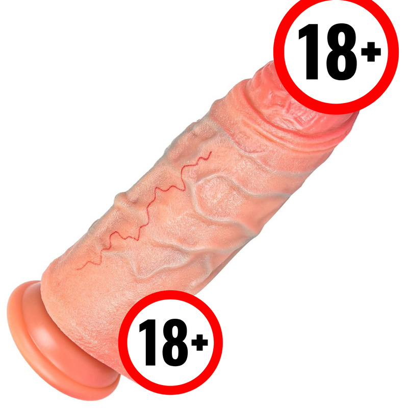 Thick Dildo Sex Toys For Women - Adult Toys 2" Diameter Realistic Silicone Dildos With Strong Suction Cup, Couple Sex Toy Big Lifelike Double-Layer Dildo Penis For G Spot Anal Stimulation