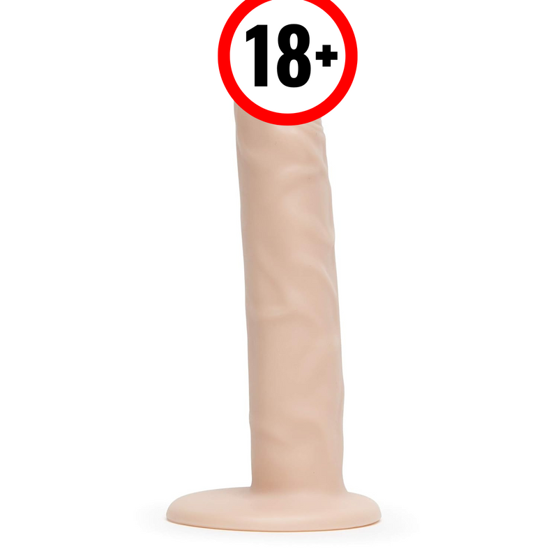 Lifelike Lover Anal Dildo - 6 Inch Realistic Dildo For Men, Women And Couples - Firm Slimline Suction Cup Dildo - Beginner Adult Sex Toy - Waterproof - Flesh Pink