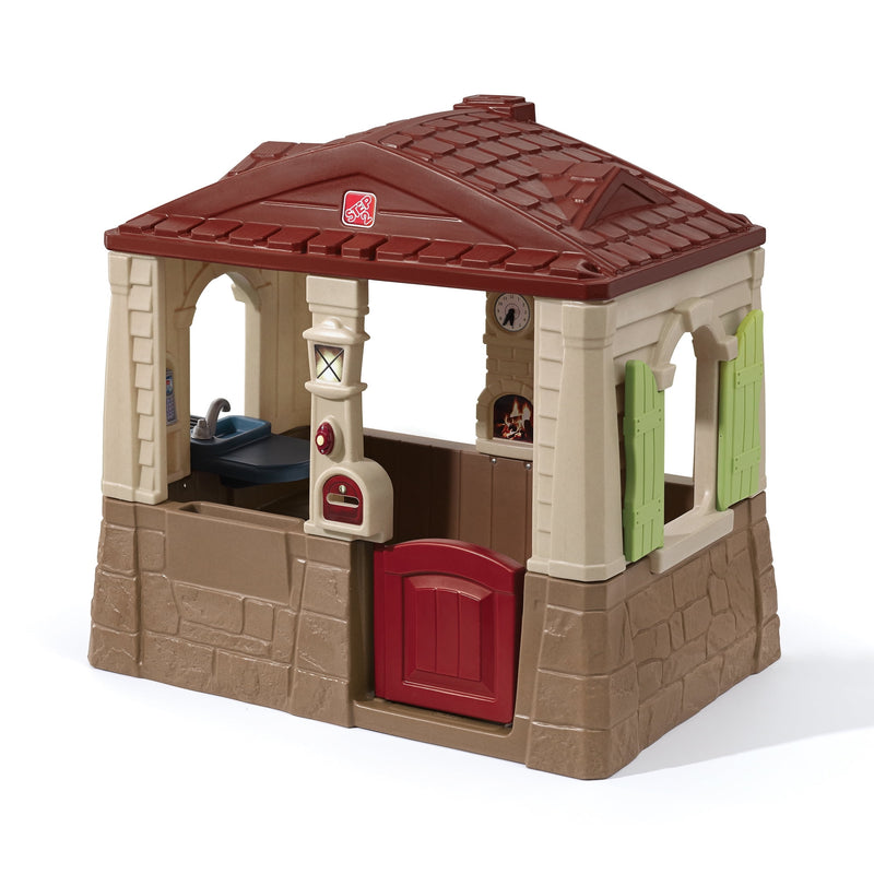 Neat And Tidy Brown Cottage Playhouse, For Toddlers