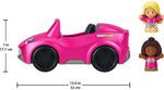 ‹Barbie Convertible By Fisher-Price , Push-Along Vehicle With Sounds And 2 Figures For Toddler And Preschool Pretend Play