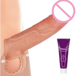 Penis Sleeve With Cock Ring Sex Toys, Ultra-Soft Silicone 7.1'' Cock Sleeve, Reusable Penis Cuff Thickened Testicle Ring Male Adult Toys, Penis Extender And Penis Enlarger For Men