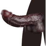 2.61'' Diameter Huge Thick Dildo Bbc Big Black Dildo, 8.86" Giant Dildo Massive Anal Dildo With Strong Suction Cup For Hands-Free Play, Lifelike Silicone Dildo For Vagina Anal Stimulation