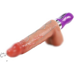 Realistic Squirting Dildo For Women With Automatic Expansion, Thrusting Dildo With Soft Balls For Women,Electric Silicone Ejaculating Dildo For Female Sex Toy?One-Button Ejaculation (Purple Handle)