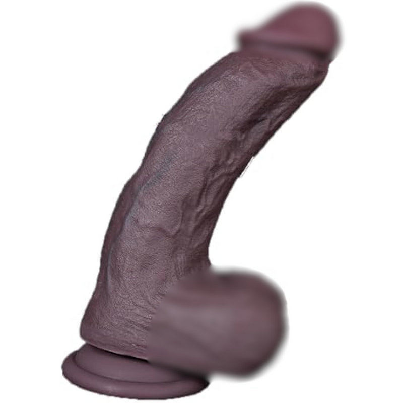 3 Sizes Of Double Layer Silicone Realistic Dildo, Soft Lifelike Dildo Toy Thick Fake Penis Dildo With Strong Suction Cup Adult Sex Toy For Women - L