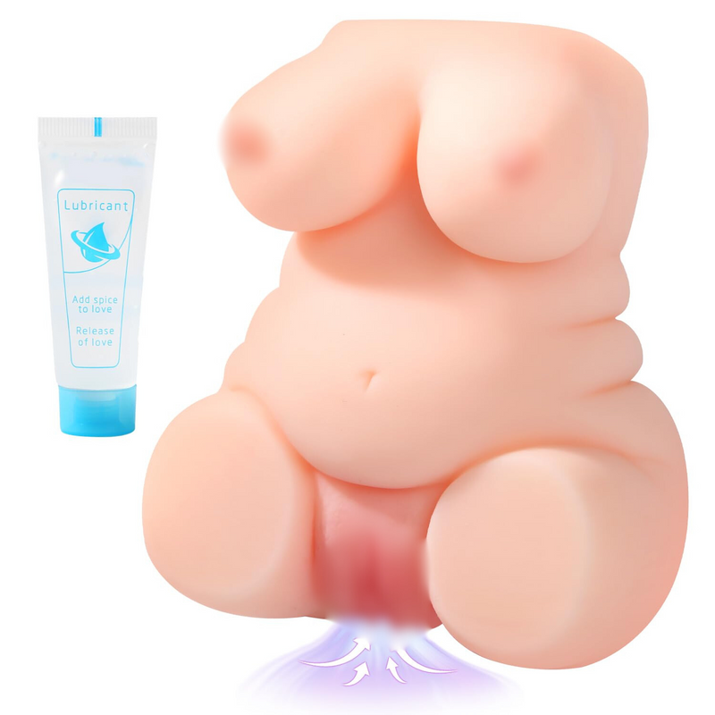 Male Masturbator Sex Toys For Men - 2 In 1 Pocket Pussy Sex Dolls For Men Male Stroker With Realistic Vagina Tight Anus, Plump And Fleshy Pocket Pussies Adult Blowjob Toys For Male (Flesh)