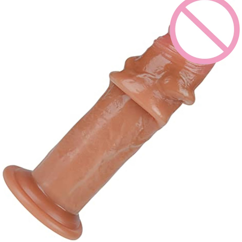 Realistic Dildos Movable Skin Silicone Penis With Strong Suction Cup Anal Adult Sex Toys Consoladores For G-Spot Stimulation