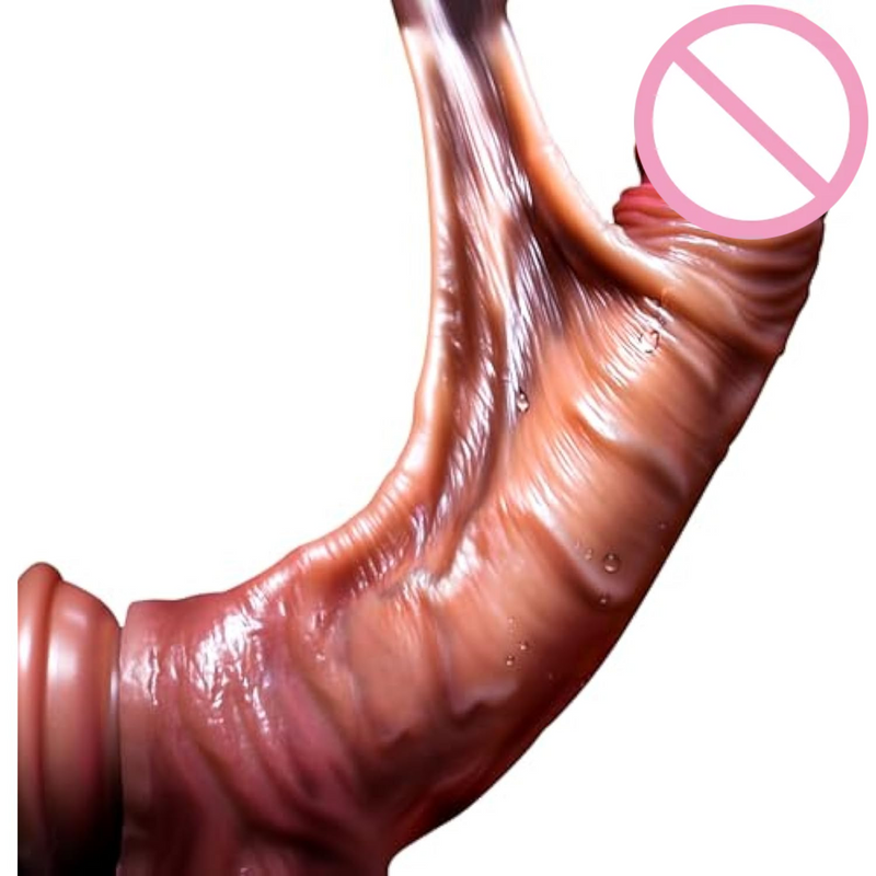 Sex Toys Realistic Dildo For Women - 8.5 Inch Soft Silicone Material Jerkable Skin For G Spot And Vaginal Anal Sexual Stimulation?Thick Suction Cup Dildo Adult Toy For Female Pleasure & Couple Games