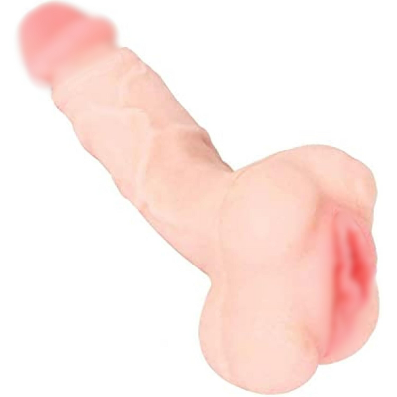 Penis Sleeve Enlarger, 2 In 1 Cock Sleeve Extender Length Girth Extension Realistic Pocket Pussy Male Masturbator Adult Sex Toy For Men Women Couples