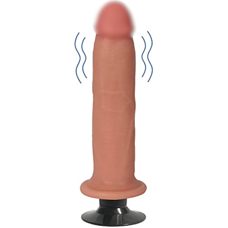 Jock Light Vibrating Dildo - 8 Inch