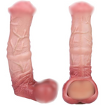 Fantasy Soft Silicone Made Penis Sleeve Penis Ring, Monster Style Horse Dildo Sleeve Sheath Enlarger Cover Extender, Adult Sex Products For Men Male Sex Toy