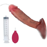 Realistic Squirting Dildo Ejaculating Toy, 8.5 Inch Black Large Ejaculating Dildo With Suction Cup, Anal Pump G-Spot Stimulation Sexual Pleasure Tools For Women Men Couple