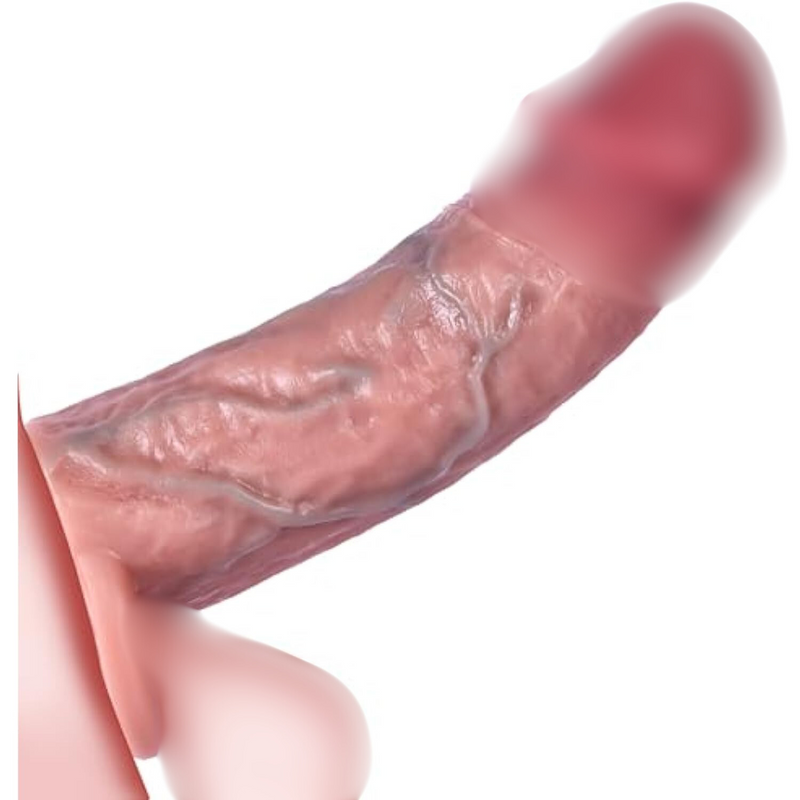 Penis Sleeve Cock Sleeve Extender - Realistic Soft Silicone Penis Enlarger Penis Ring, Adult Toys Sex Toys For Enlarge Prolong Pleasure, Adult Sex Toys For Men Women Couples