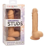 Dual Density Silicone Studs 5 Inch Dildo With Suction Cup - Ivory - Se-0255-05-3