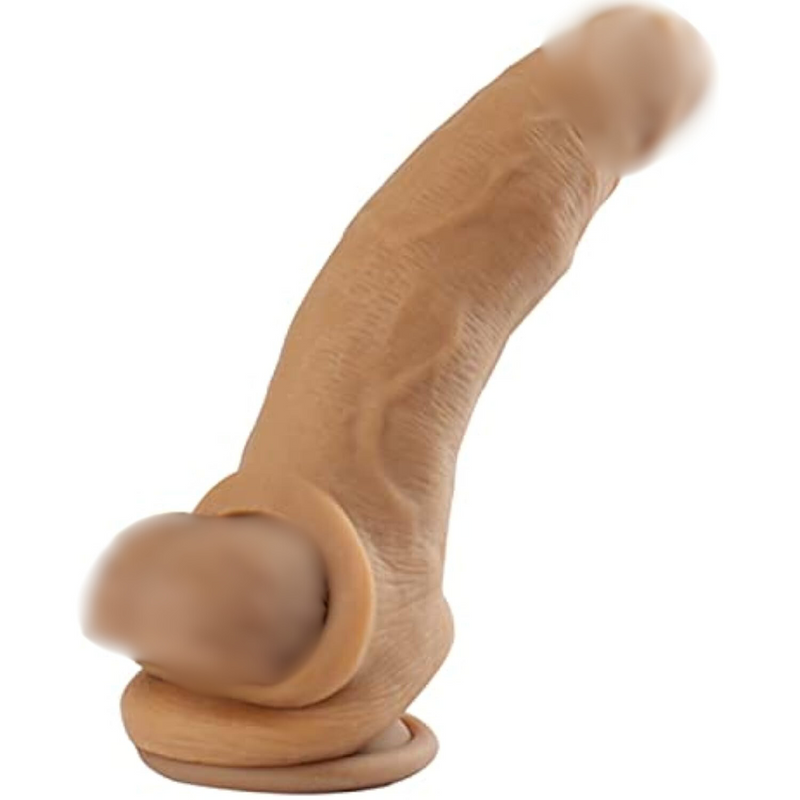 New 1219R Soft Texture Sleeve Extender Sheath For Men Male Enhancement Extension Sleeve (Brown/Rr)