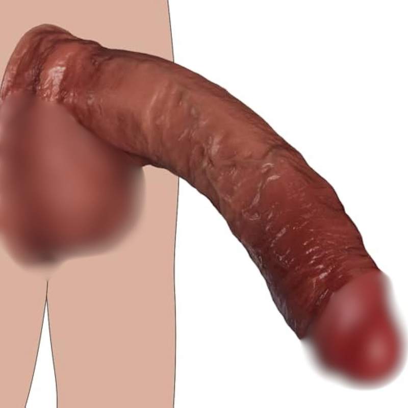 Realistic Thick Dildos With Dual Density Soft Head And Hard Shaft,Big Silicone Dildo With Lifelike Skin-Touching Feeling,Adult Sex Toy For Women Men Gays Lesbians Anal Play And Vagina Stimulation 8.8”