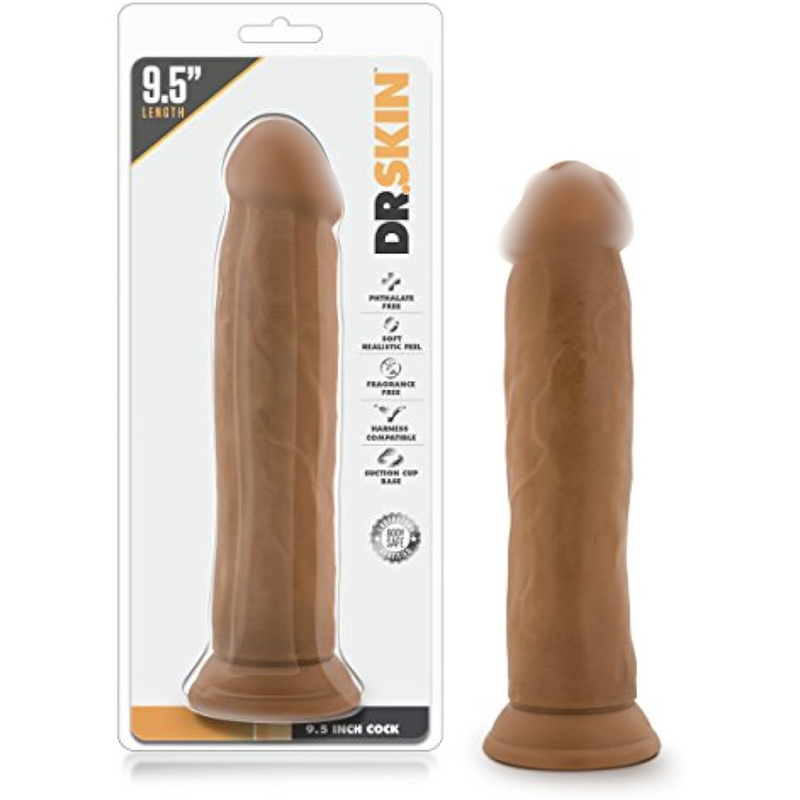 Dr Skin 9.5 Inch Realistic Suction Cup Dildo