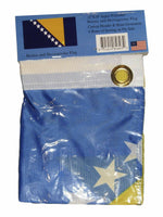12X18 12"X18" Country Of Bosnia And Herzegovina Motorcycle Flag Grommets