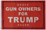 2X3 Gun Owners For Trump 2024 Red Premium Quality 100D Woven Poly Nylon Flag